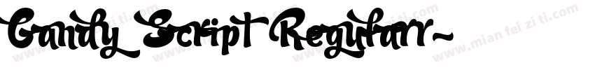 Candy Script Regularr字体转换